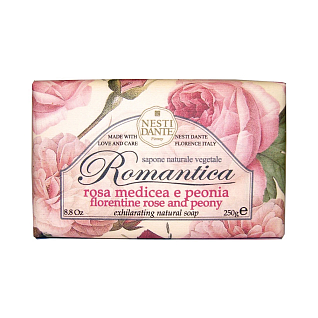 Romantica Мыло florentine rose & peony флорентийская роза и пион 250 г