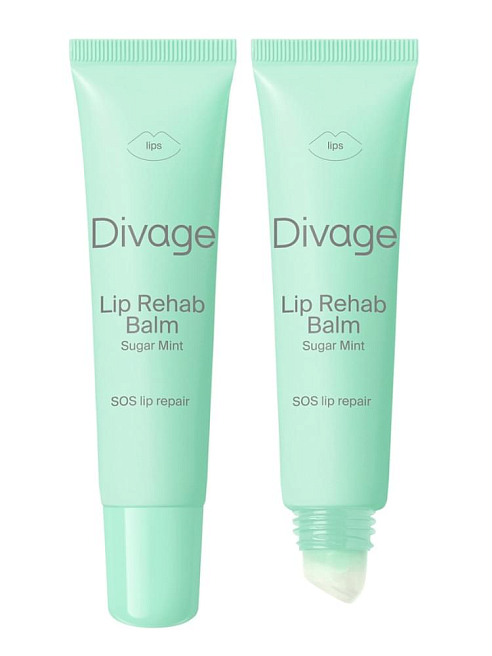 Восстанавливающий Бальзам Для Губ Lip Rehab Balm Sos Lip Repair С ароматом сладкой мяты