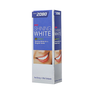 Dental Clinic 2080 Паста зубная отбеливающая сияющая белизна 100г
