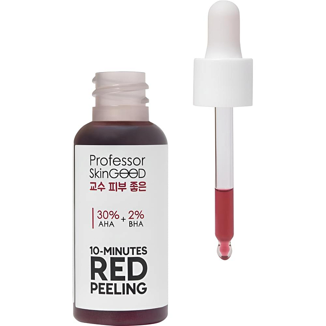 10 minutes red peeling aha 30% + bha 2% Пилинг красный для лица 30 мл 