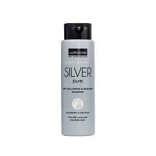 SILVER PURE Шампунь нейтрализующий для седых, блондинистых,окрашенных или осветленных волос 300 мл