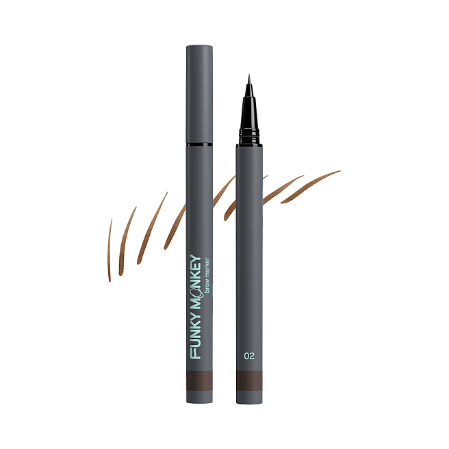 Маркер для бровей стойкий Brow Marker Тон 02 шатен