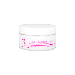 Japan Gals 3 Layers Collagen Крем для лица увлажняющий 3 слоя коллагена 60 г