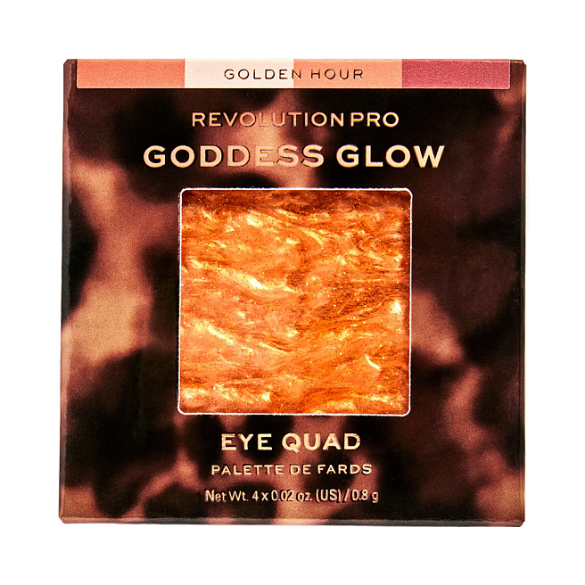 GODDESS GLOW EYE QUAD Палетка теней для век golden hour