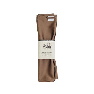 Полотенце для лица и рук шелковое шоколадного цвета 60х30 см