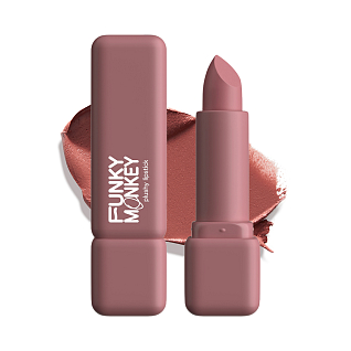 Помада для губ плюшевая Plushy lipstick Тон 02 бежево-розовый нюд