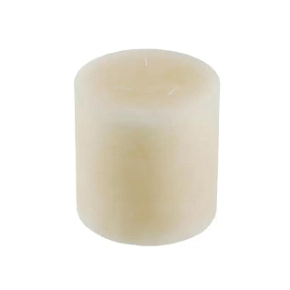 Moments Creamy - Свеча парафиновая кремовая без аромата диаметр 15 см высота 15 см