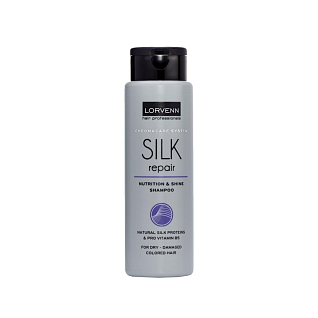 SILK REPAIR Шампунь реструктурирующий для сухих-поврежденных окрашенных волос с протеинами шелка 300 мл