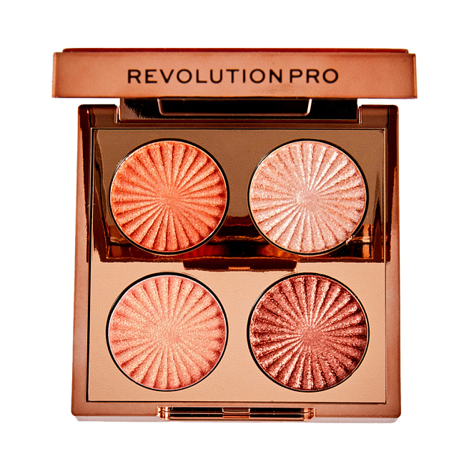 GODDESS GLOW EYE QUAD Палетка теней для век golden hour