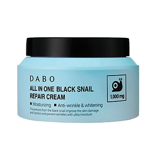 Dabo Black Snail Универсальный восстанавливающий крем с муцином черной улитки, 100мл