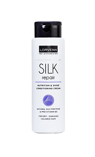 SILK REPAIR Крем-кондиционер реструктурирующий для сухих- поврежденных окрашенных волос с протеинами шелка 300 мл
