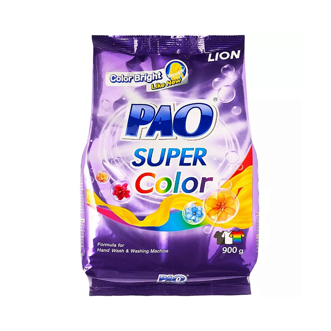 PAO Порошок для стирки цветного белья антибактериальный super color 900 г