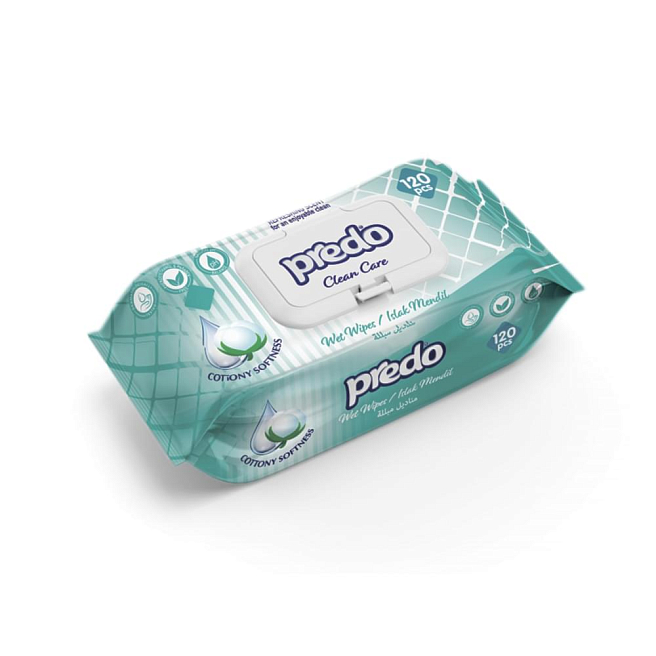 Predo Clean Care Салфетки влажные (120 шт.)