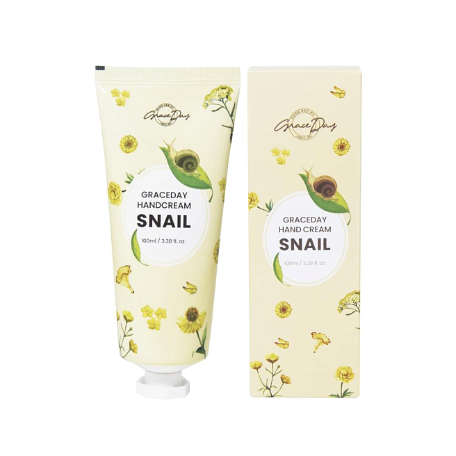 Grace Day Hand Cream Восстанавливающий крем для рук с муцином улитки, 100мл