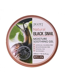 Jigott Natural Гель успокаивающий и увлажняющий для лица и тела с экстрактом муцина черной улитки 300 мл