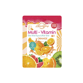 Grace Day Mask Multi Vitamin Тканевая маска с экстрактом апельсина, 27мл