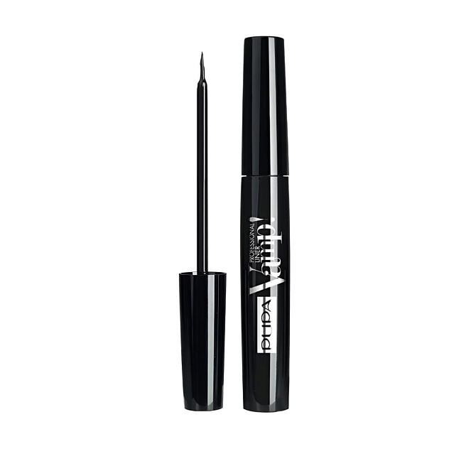 Подводка для глаз водостойкая с ультратонкой кистью VAMP_ PROFESSIONAL LINER Подводка для глаз с ультратонкой кистью водостойкая vamp то