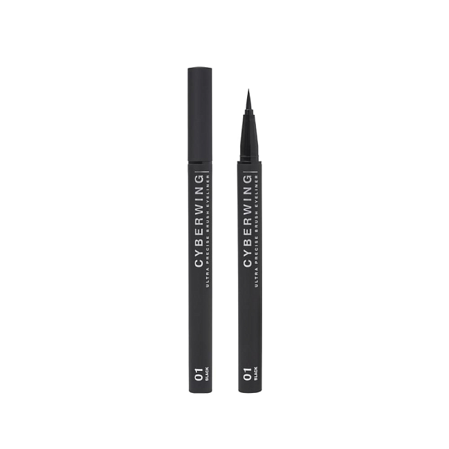 Cyberwing `influence beauty подводка для глаз с кистью  eyeliner with brush ``cyberwing`` тон shade 01`