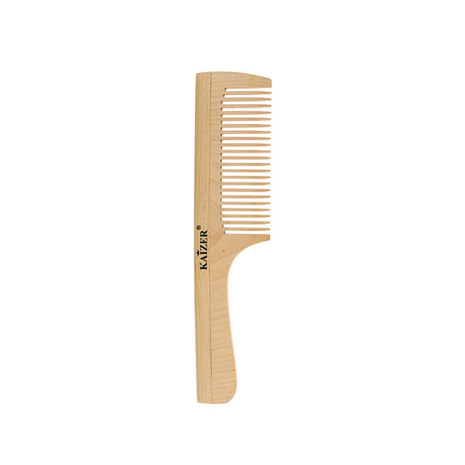 Расчески - Гребень деревянный с ручкой, частые зубцы, 195 мм