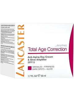 Total Age Correction Amplified anti-aging day сream & glow amplifier spf15 интенсивный питательный дневной крем для лица 50 мл