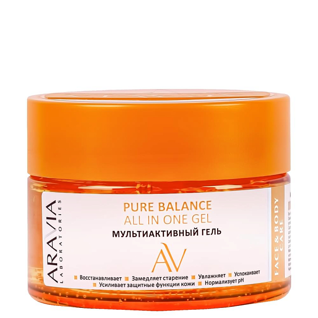 PURE BALANCE Гель мультиактивный для лица и тела all in one gel 250 мл