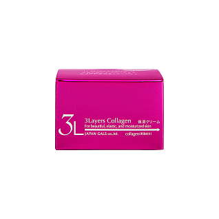 Japan Gals 3 Layers Collagen Крем для лица увлажняющий 3 слоя коллагена 60 г