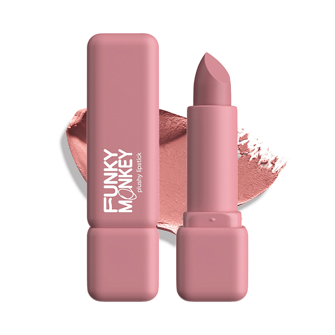 Помада для губ плюшевая Plushy lipstick Тон 01 светло-розовый