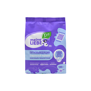 MEINE LIEBE `экологичный гипоаллергенный универсальный пятновыводящий стиральный порошок ``1000 пятен``, 1 кг new`
