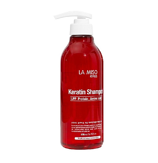 La Miso Hair Укрепляющий шампунь для волос с кератином 500 мл