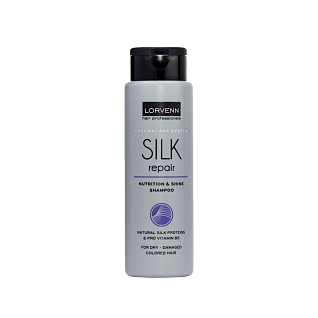 SILK REPAIR Шампунь реструктурирующий для сухих-поврежденных окрашенных волос с протеинами шелка 100 мл