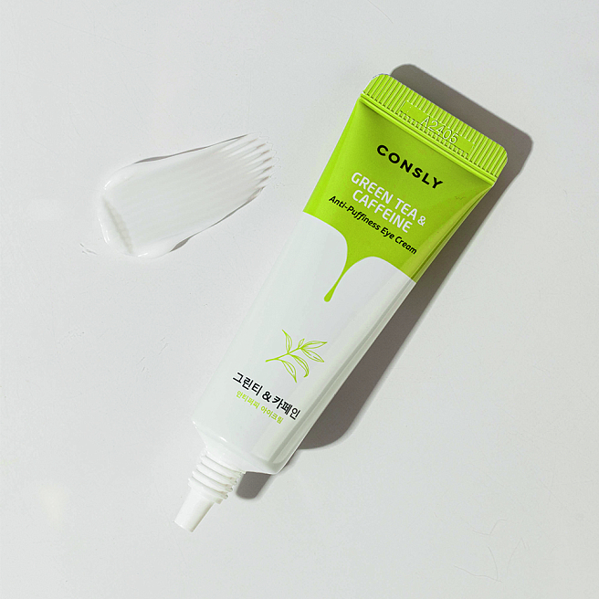 Consly Eye Cream Тонизирующий крем для век с кофеином и экстрактом зеленого чая, 25мл