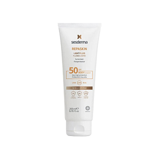 Repaskin Body sunscreen spf50 – флюид нежный солнцезащитный для тела сзф 50, 200 мл