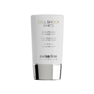 Cell Shock White Двухфазная солнцезащитная эмульсия для лица с эффектом сияния spf 45 45 мл