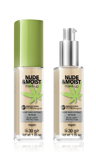 Hypoallergenic Флюид увлажняющий и питательный гипоаллергенный nude&moist make-up тон 04 natural tan