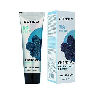 Consly Cleansing Classic Кремовая пенка для умывания c древесным углем против черных точек, 100мл