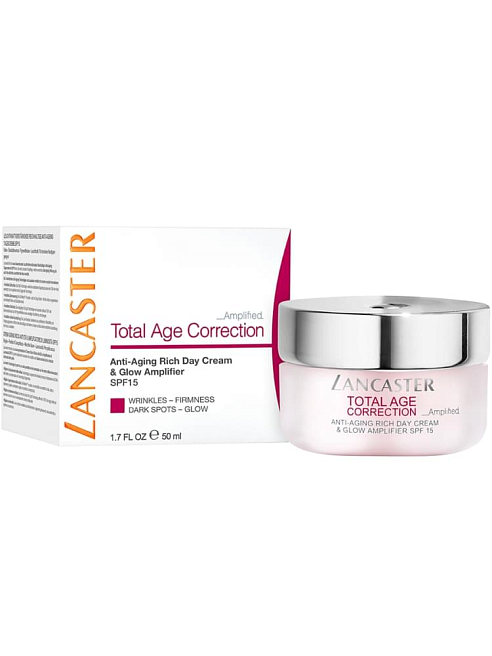 Total Age Correction Amplified anti-aging rich day cream & glow amplifier spf15 интенсивный питательный дневной крем для лица глубок