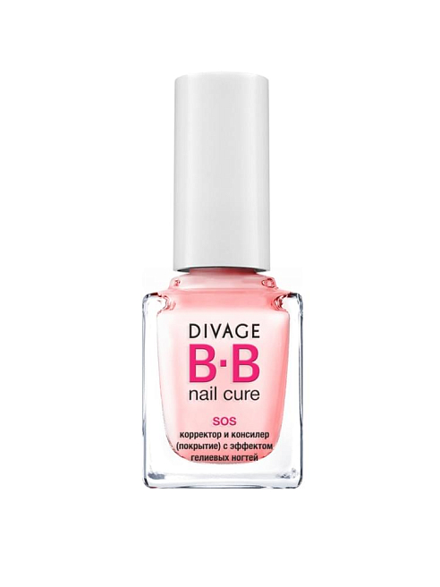 Nail Cure Bb - Корректор и консилер покрытие с эффектом гелиевых ногтей sos