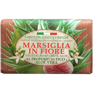 Marsiglia In Flore Мыло fig & aloe инжир и алоэ 125 г