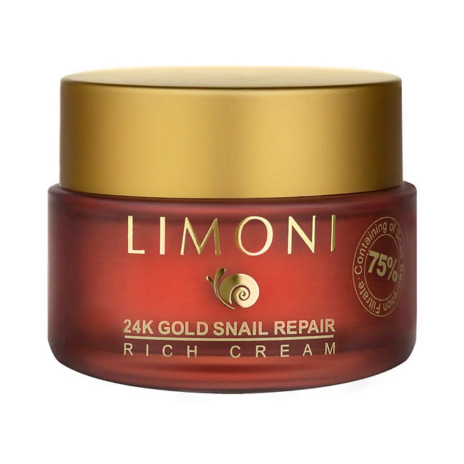 Skin Care 24k gold snail repair rich cream крем для лица с золотом и экстрактом слизи улитки 50 мл