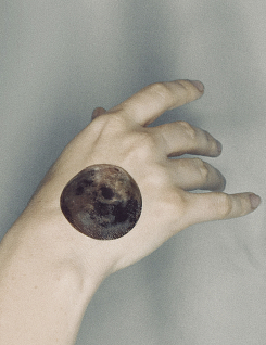 Переводная татуировка «луна»