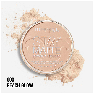 Пудра Cпресованная Stay Matte Re-pack 003 тон (peach glow)