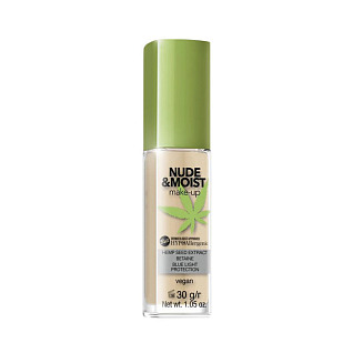 Hypoallergenic Флюид увлажняющий и питательный гипоаллергенный nude&moist make-up тон 04 natural tan