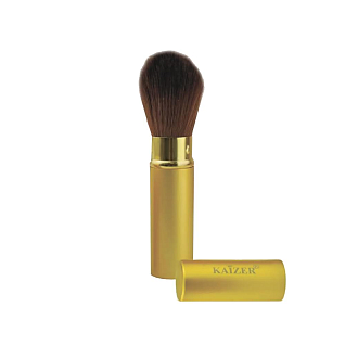 Аксессуары - Кисть для макияжа складная, натуральный ворс, цвет золотой, 110 мм