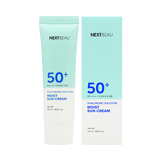 Nextbeau Sun Expert Увлажняющий солнцезащитный крем с гиалуроновой кислотой spf 50+ pa++++, 55мл