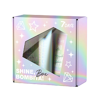 SHINE, BOMBITA_ Набор Подарочный набор diamond box (молочко+скраб+маска)
