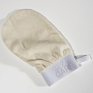 Wild Silk Варежка для пилинга из натурального шелка натурального цвета мягкая упаковка
