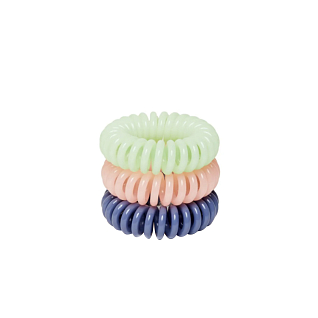 Резинка для волос «beauty bar». набор акварель цвета: розовый, травяной, сиреневый