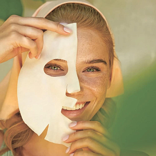 GO VEGAN Тканевая smoothie маска для лица tuesday yellow day для доброго утречка, 25 г