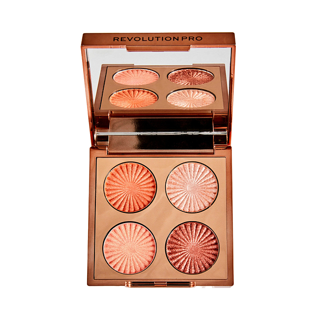 GODDESS GLOW EYE QUAD Палетка теней для век golden hour