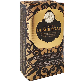 Luxury Мыло luxury black soap роскошное чёрное аромат пачули, гиацинта, розового перца, жасмина 250 г